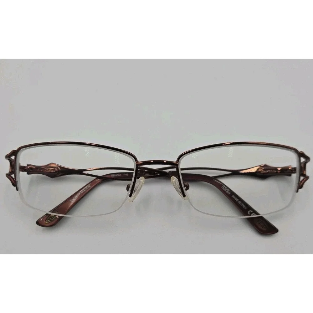 Emozioni by Safilo Eyeglasses Frames Only EM4363 FV8 Rectangle 53-18 130 Italy